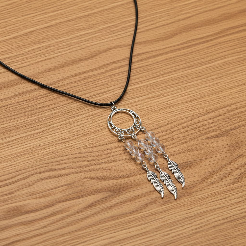 PENDENTIFS ATTRAPE RÊVES CRISTAL DE ROCHE