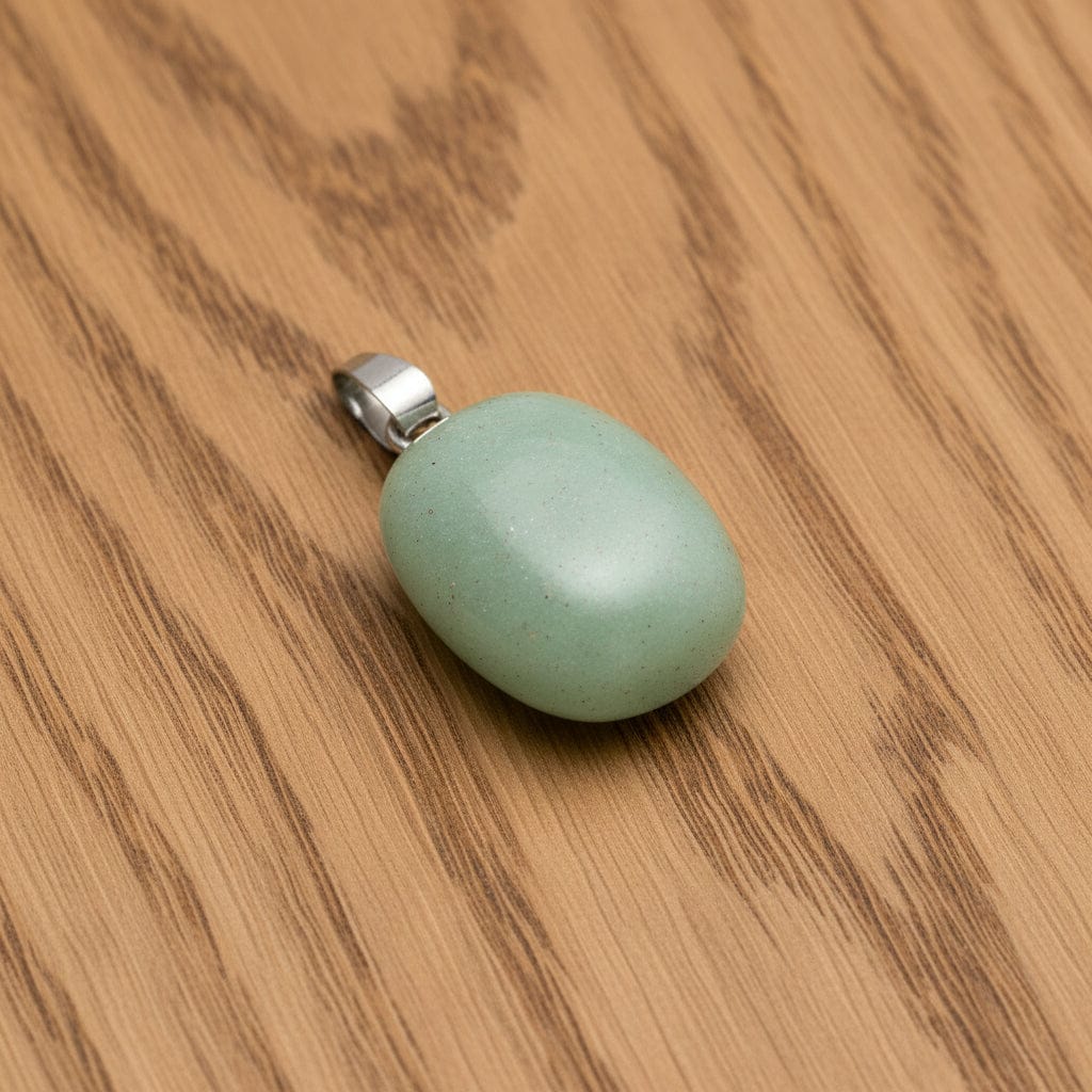PENDENTIFS PIERRES ROULÉES SUR BÉLIÈRE AVENTURINE