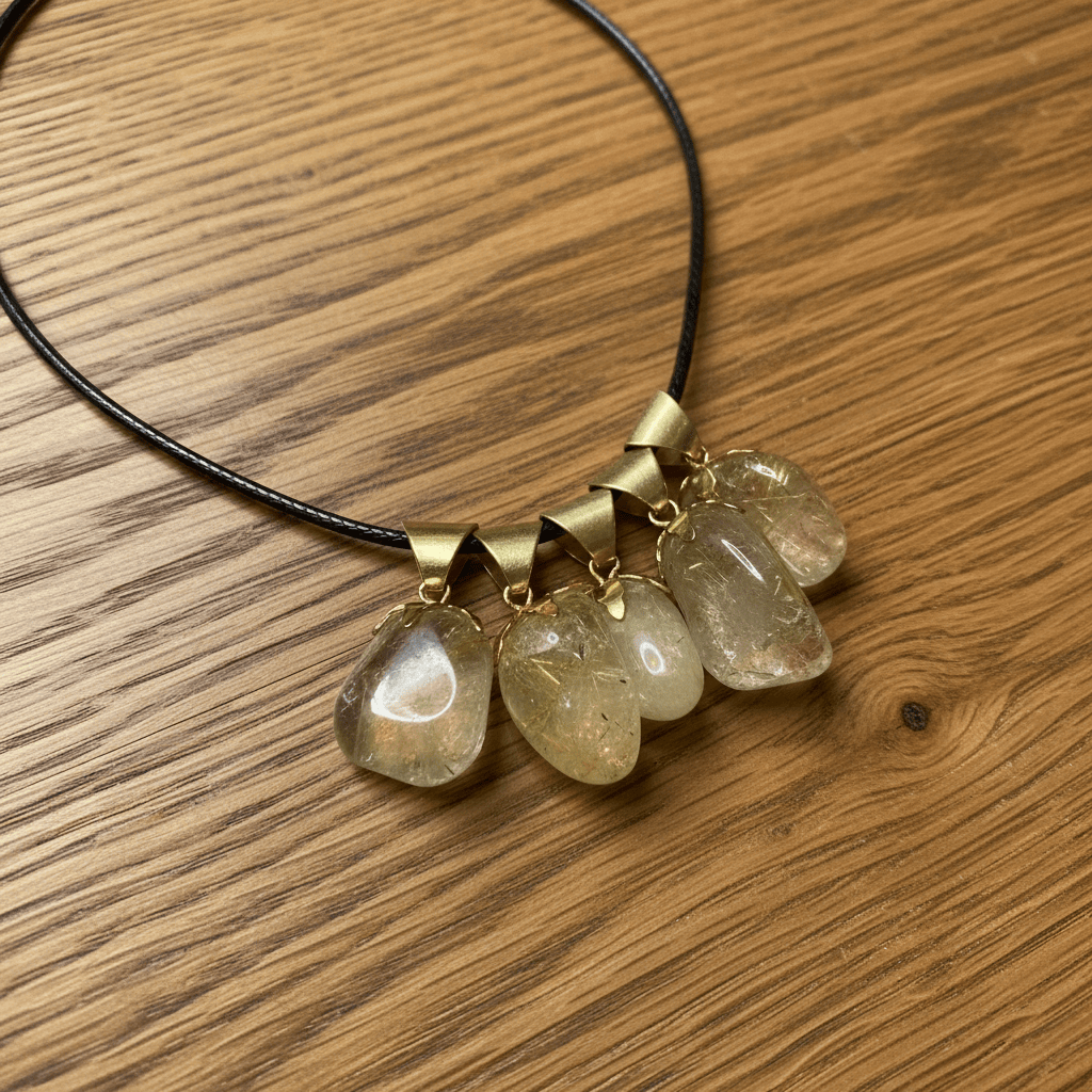 PENDENTIFS QUARTZ RUTILE