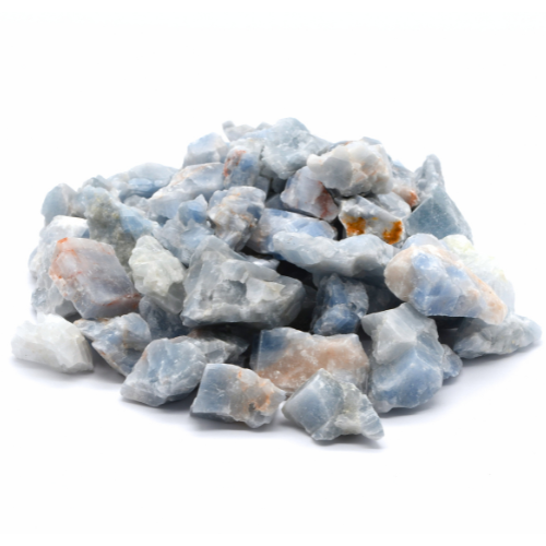 PIERRE BRUTE CALCITE BLEUE MEXIQUE