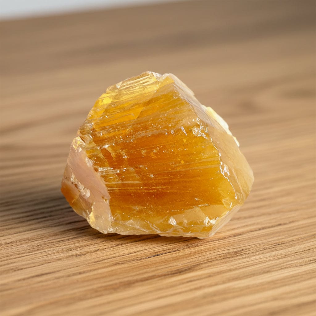 PIERRE BRUTE CALCITE MIEL