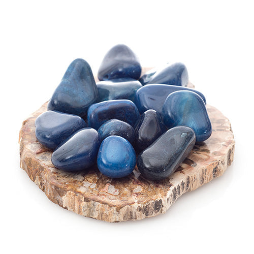 PIERRES ROULÉES AGATE BLEUE