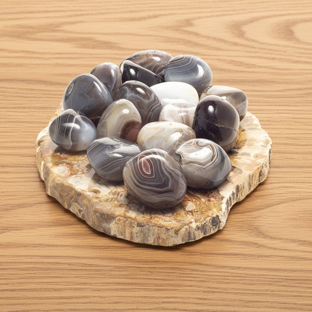 PIERRES ROULÉES AGATE DU BOTSWANA