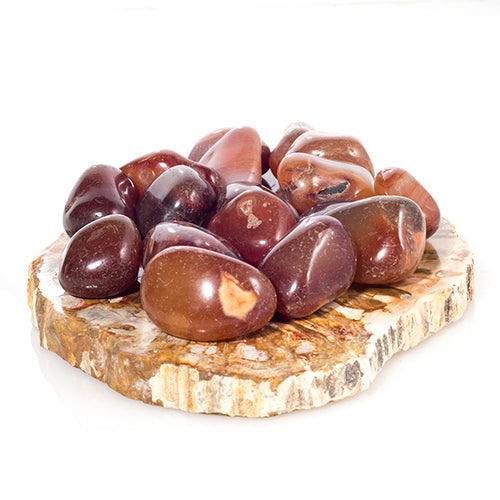 PIERRES ROULÉES AGATE ROUGE