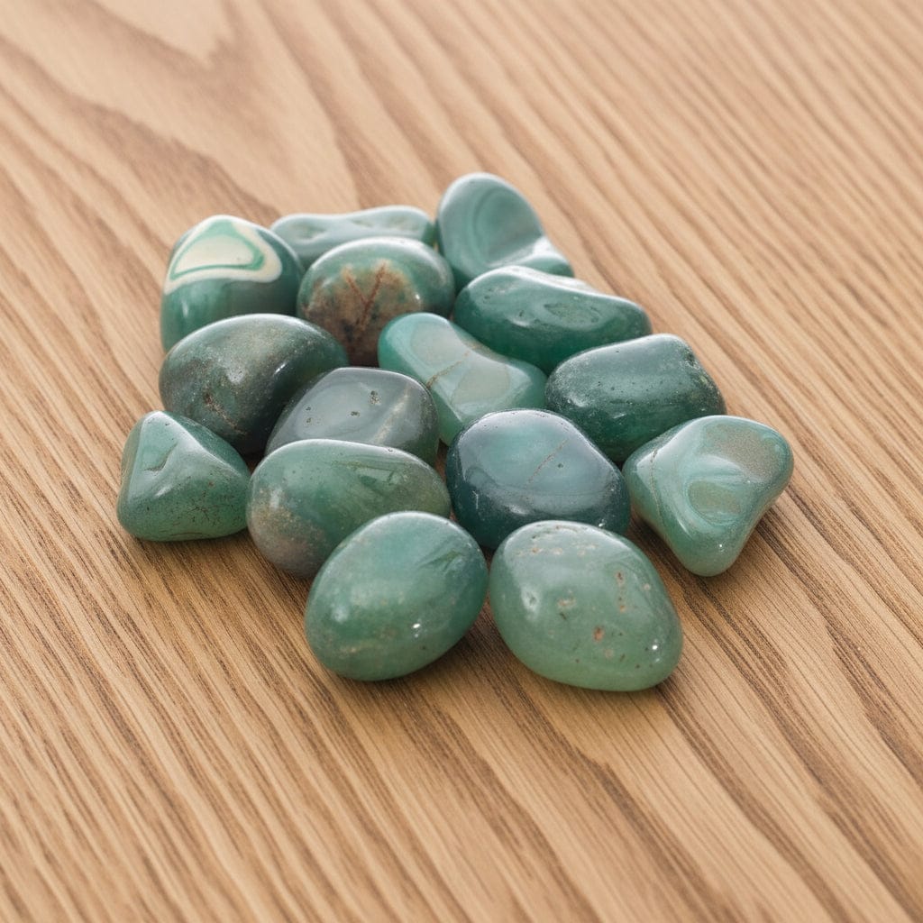 PIERRES ROULÉES AGATE VERTE