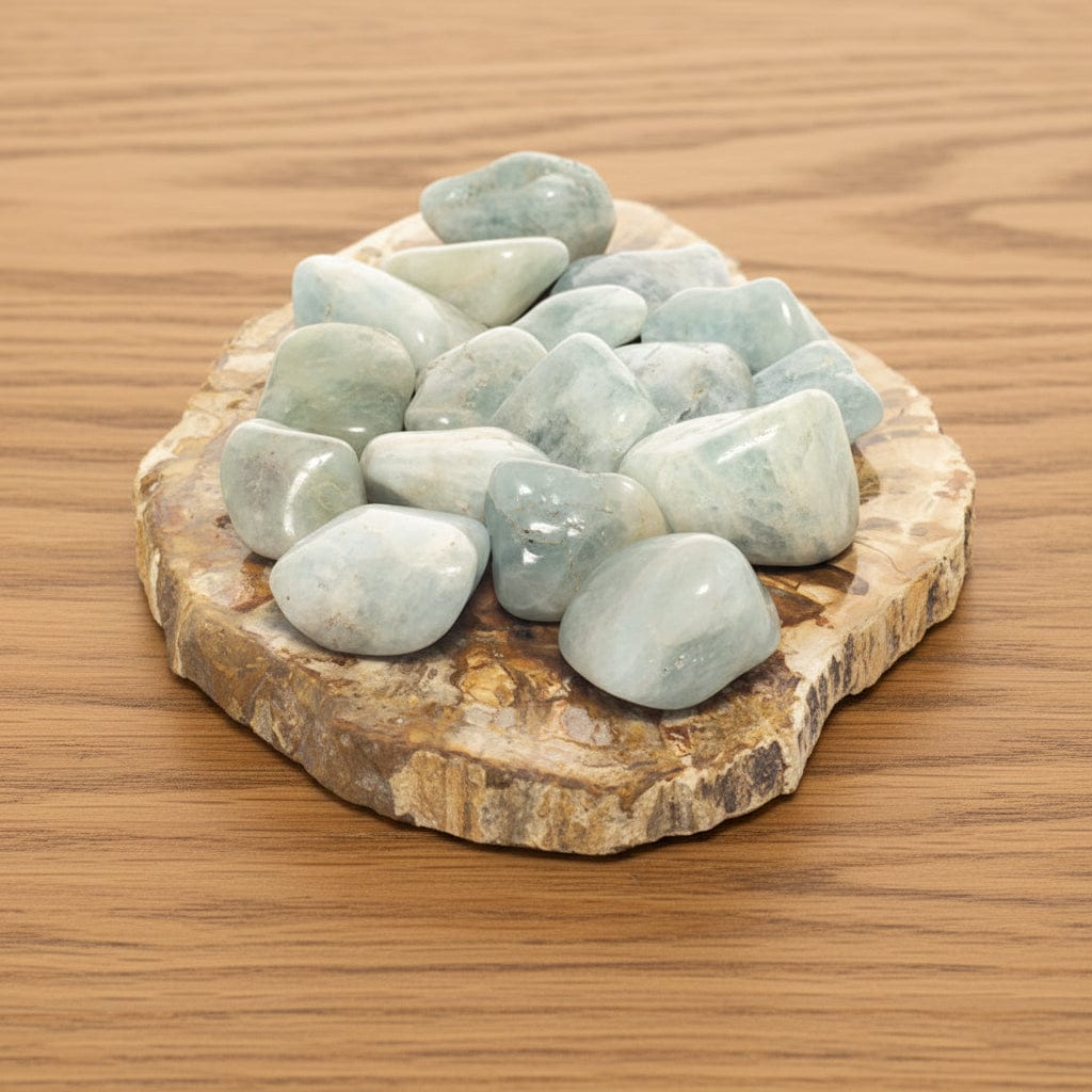 PIERRES ROULÉES AIGUE MARINE