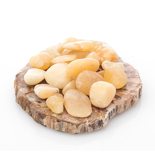 PIERRES ROULÉES CALCITE ORANGE DU MEXIQUE