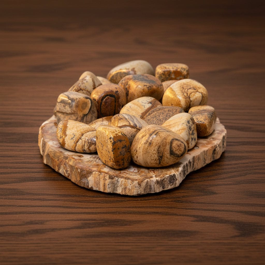 PIERRES ROULÉES JASPE PAYSAGE