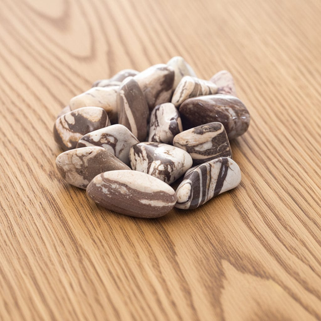 PIERRES ROULÉES JASPE ZEBRE