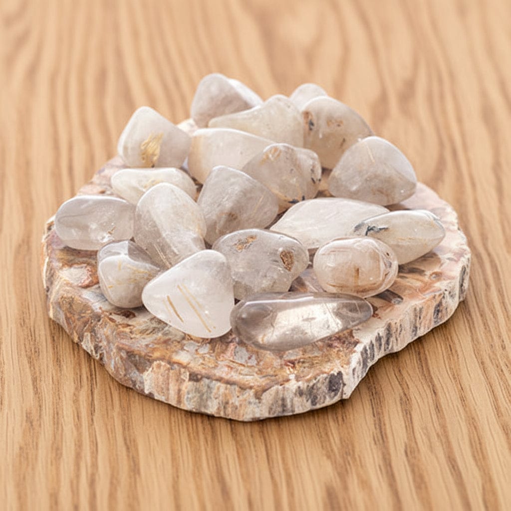 PIERRES ROULÉES QUARTZ RUTILE