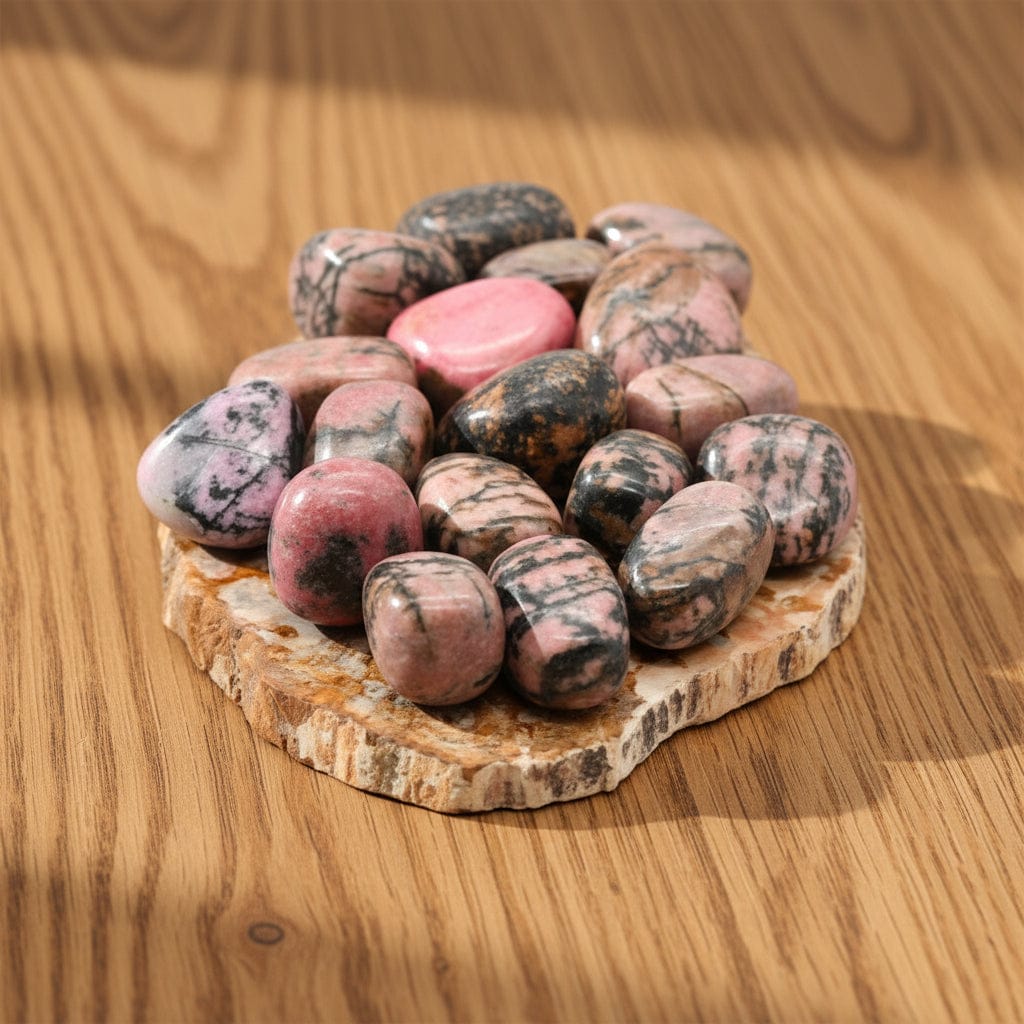 PIERRES ROULÉES RHODONITE