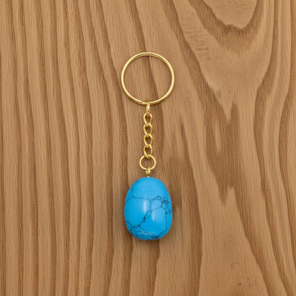PORTE CLEF TURQUOISE RECONSTITUÉE