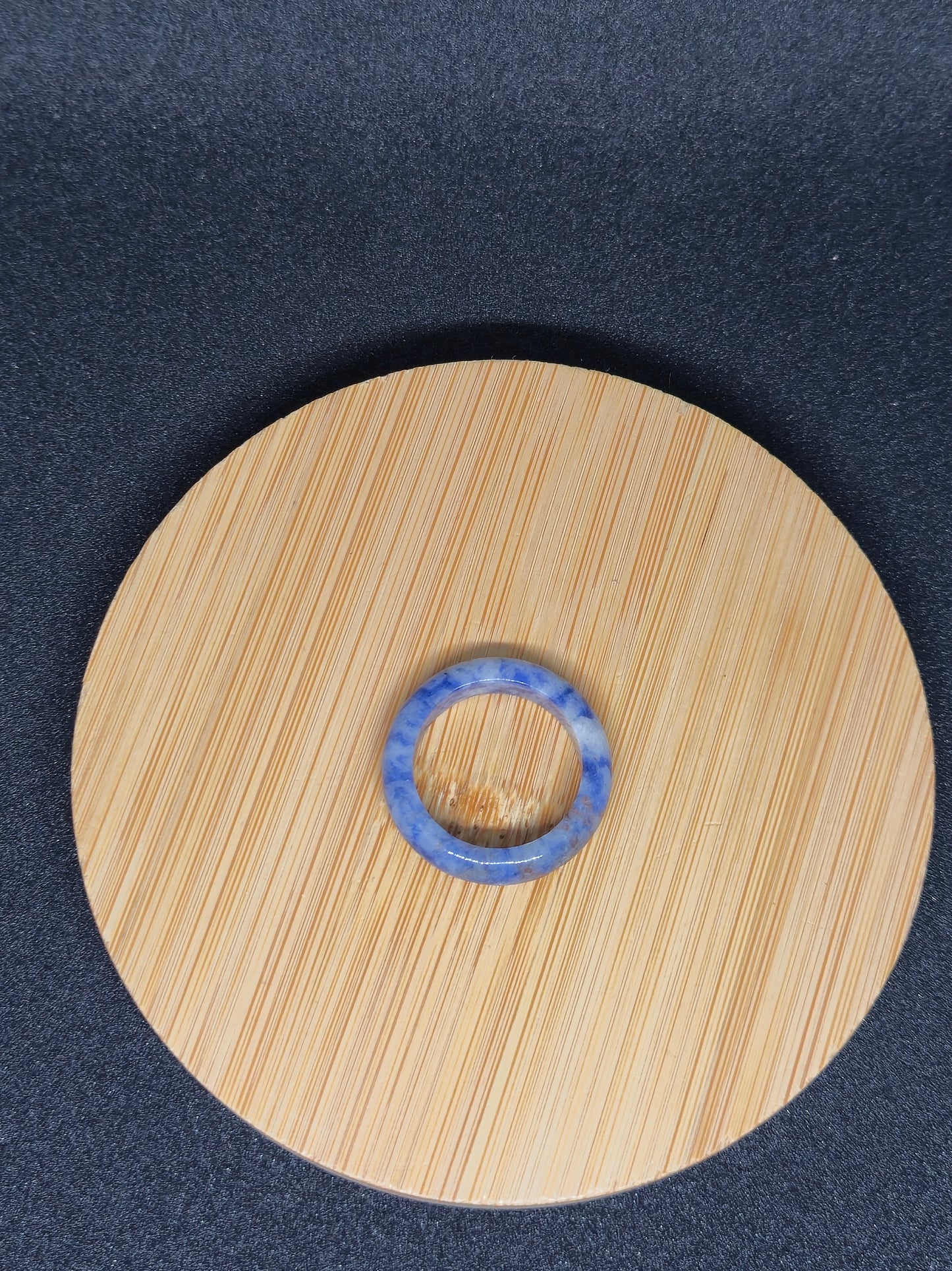 BAGUES JONC EN SODALITE 6mm