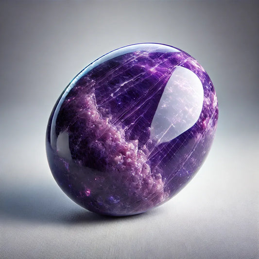 Sugilite : gros plan sur une pierre violette aux reflets captivants, idéale pour la lithothérapie.