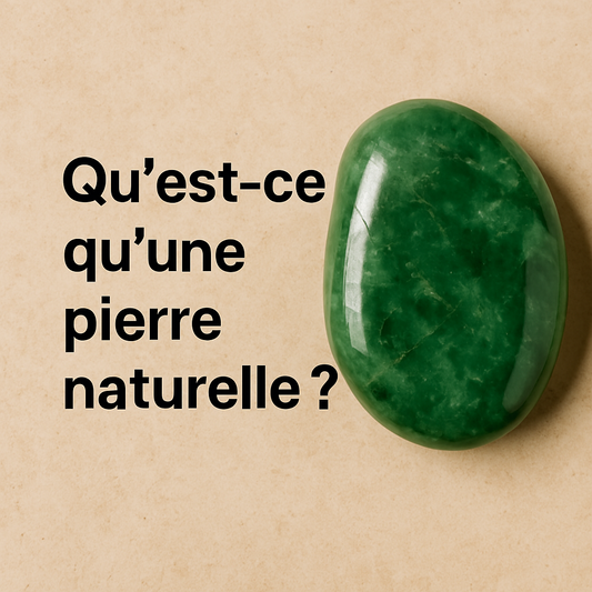 image de couverture avec la question qu'est ce qu'une pierre naturel et aussi une pierre verte