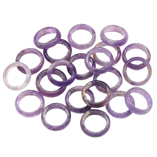 BAGUES JONC EN AMETHYSTE