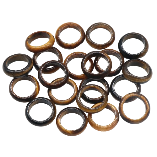 BAGUES JONC EN OEIL DE TIGRE