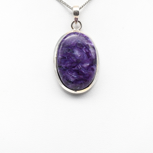 PENDENTIF CHAROÏTE SUR MONTURE ARGENT 925