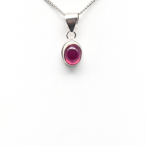 PENDENTIF RUBIS SUR MONTURE ARGENT 925