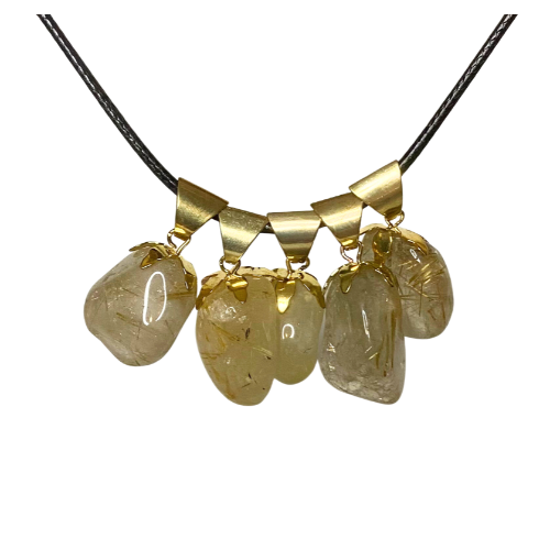 PENDENTIFS QUARTZ RUTILE